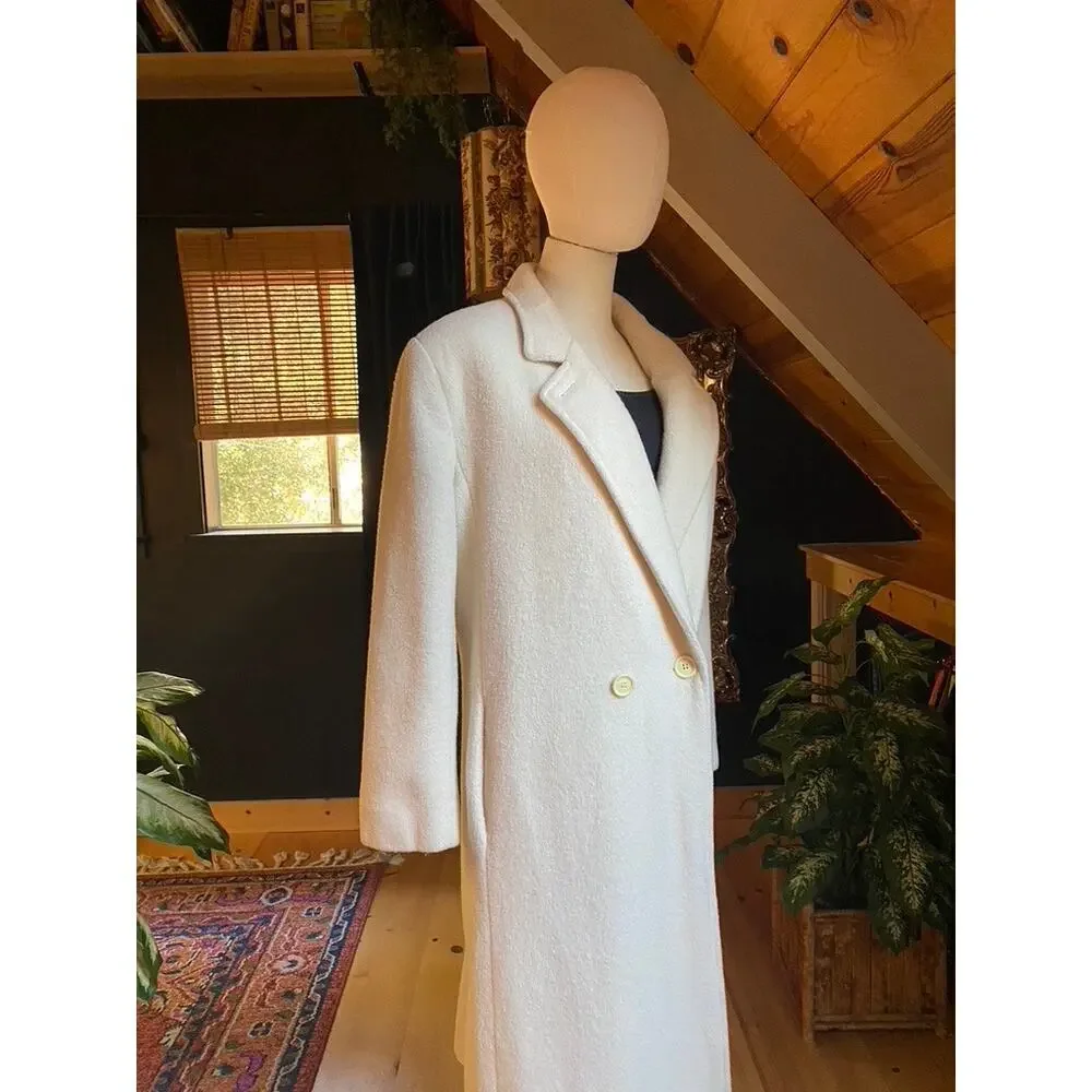 Cream Wool Coat Vintage